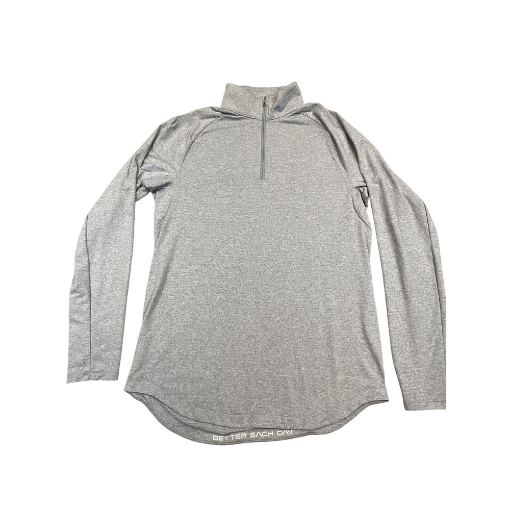 Lululemon Metal Vent Tech 1/2 Zip Mens L Blue Heathered Pullover Athleisure Run